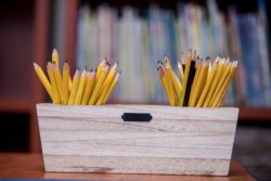 pencils in a box