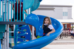 girl on slide